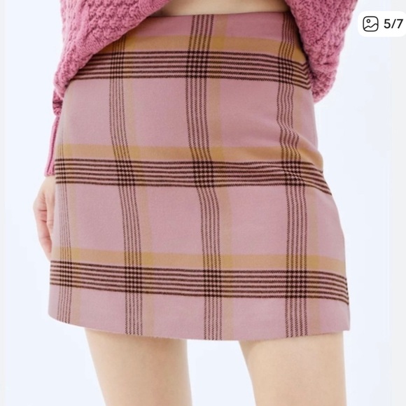 Wilfred Dresses & Skirts - Wilfred Pink Plaid Mini Skirt
